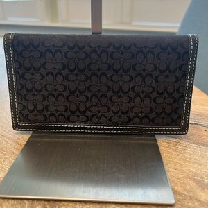 Coach Checkbook Cover